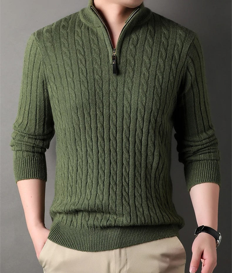 Maglione con cerniera